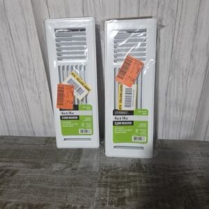 EVERBILT 4in x 14 in FLOOR REGISTER white